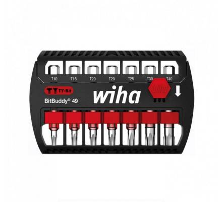 WIHA BitBuddy49 TY-bit készlet 7r. TORX T10-T40 SB7946TY505/No.42115
