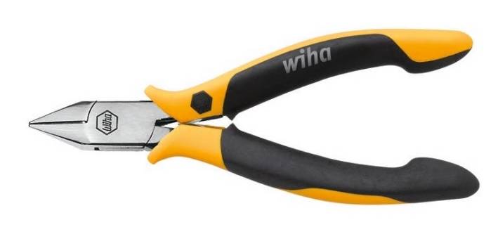 WIHA Professional ESD műszerész oldalcsípő fogó 115 fazettás Z41104/No.26816