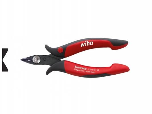 WIHA Electronic műszerész oldalcsípő fogó rugós 21° 128 Z40103 SB/No.27390