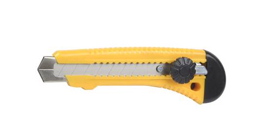 Fémsínes kés törhető pengével 18mm RSX28-1 csavaros