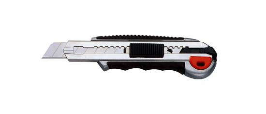 Fémházas kés törhető pengével 18mm +8 penge RSX1800-2 gumis