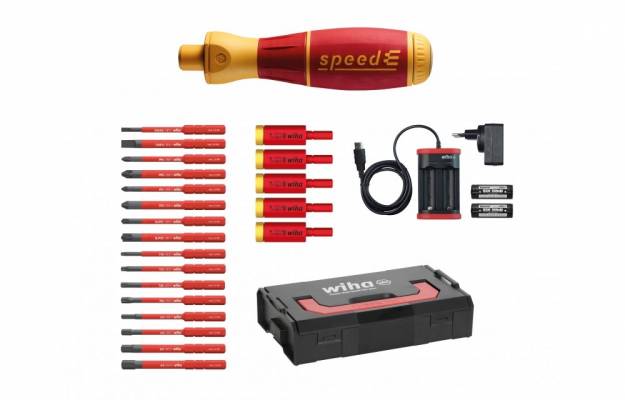 WIHA SpeedE Set3 VDE E-csavarhúzó készlet 25r. SL+PH+PZ+SL/PZ+T+SW 0,8-4,0Nm 590 T103/No.41913