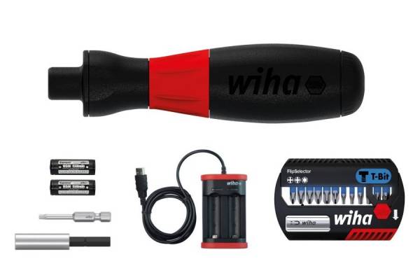 WIHA SpeedE Industrial E-csavarhúzó + extra akku és T-bit készlet