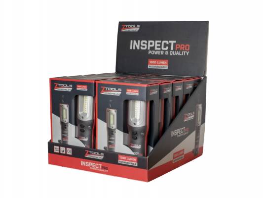 Inspect Pro 1000 szerelőlámpa akkus Li-Ion SMD IP54 10db kínálódobozban