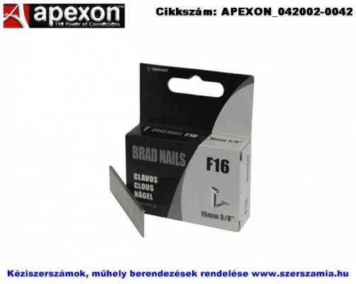 APEXON tűzőgépszeg 16x2,1x1,1mm 2000db F16/2M