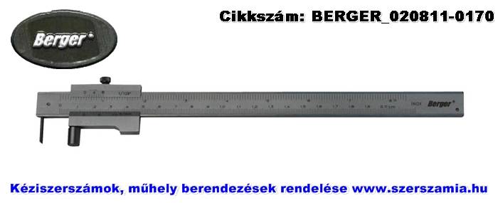 BERGER párhuzam előrajzoló tolómérő 400/0,1mm