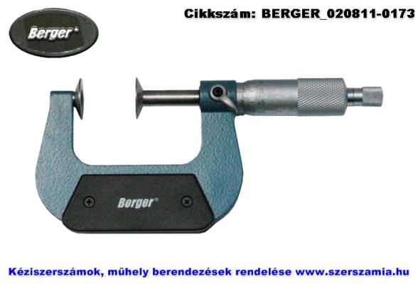 BERGER tányéros mikrométer 25-50/0,01mm
