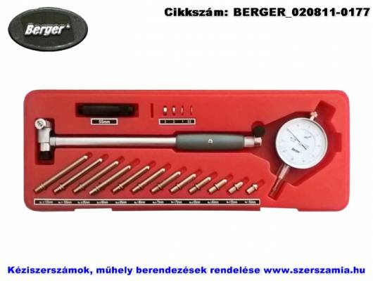 BERGER indikátoros furatmérő készlet 50-160/0,01mm INTO