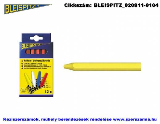 BLEISPITZ gumijelölő kréta sárga 12db No.0297