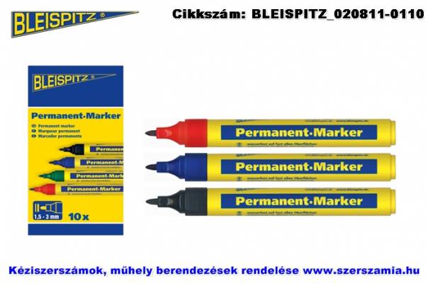 BLEISPITZ jelölőfilc d1,5-3,0mm piros 10db No.0594