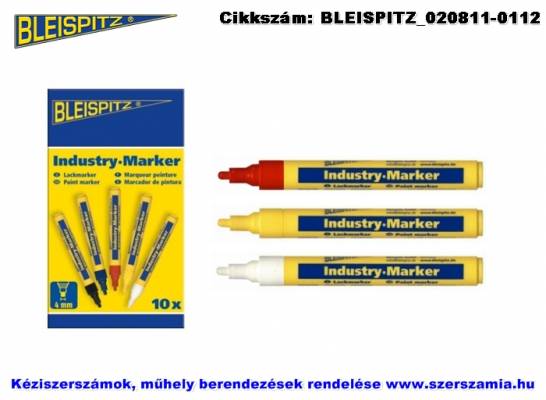 BLEISPITZ festékes, ipari jelölőfilc d4,0mm piros 10db No.0488