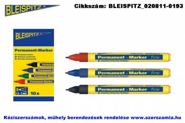 BLEISPITZ jelölőfilc d1,0mm piros 10db No.0754