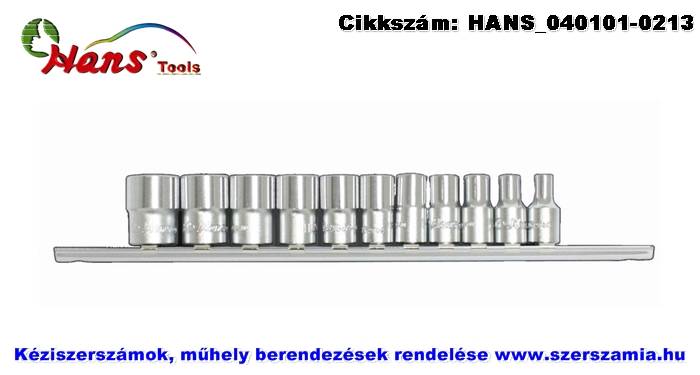 HANS 1/4 col dugókulcsfej készlet 11 részes 4-14mm 2611M
