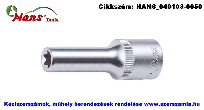 HANS 1/2 col E-STAR hosszú dugókulcsfej E24x76mm 4310E24