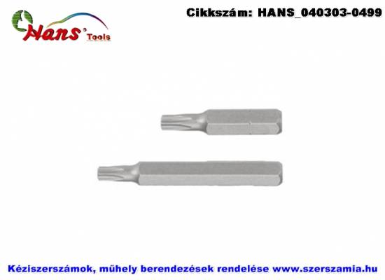 HANS 10mm TORX bit hegy S2 T25x75 043-7T25, 5db/csomag