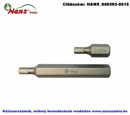 HANS 10mm imbusz bit hegy S2 SW6x30 063-3M06, 5db/csomag