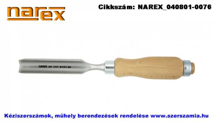 NAREX holker asztalosvéső fa nyéllel lyukvésők 12x114/262 812112