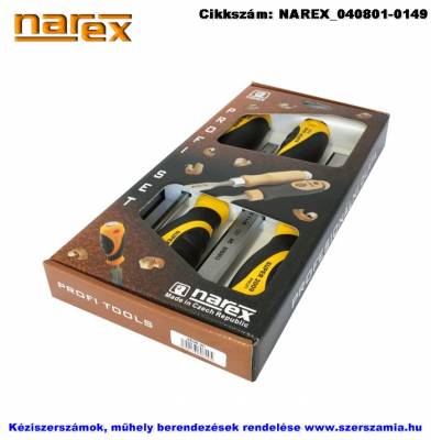 NAREX favéső készlet üthető fémvégű nyéllel 4 részes 6-12-20-26mm 860600