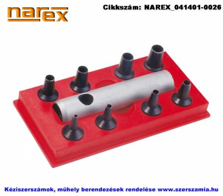 NAREX bőrlyukasztó készlet 9 részes 2-9mm 854700