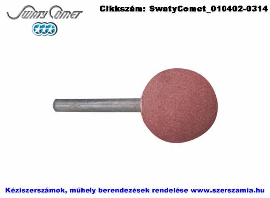 SwatyComet csapos csiszolókő, gömbölyű rózsaszín d15xS6 4A60P4V F52H