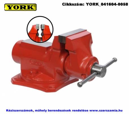 YORK párhuzamsatu forgózsámolyos csőbefogóval 150mm ST T