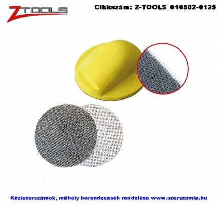 ZO-TOOLS tépőzáras csiszolóháló d150/C120 5db