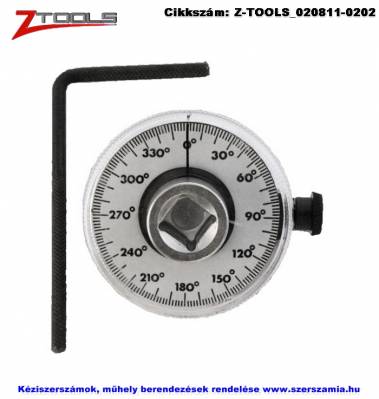 ZO-TOOLS nyomaték-szögmérő tárcsa 1/2 col 360fok
