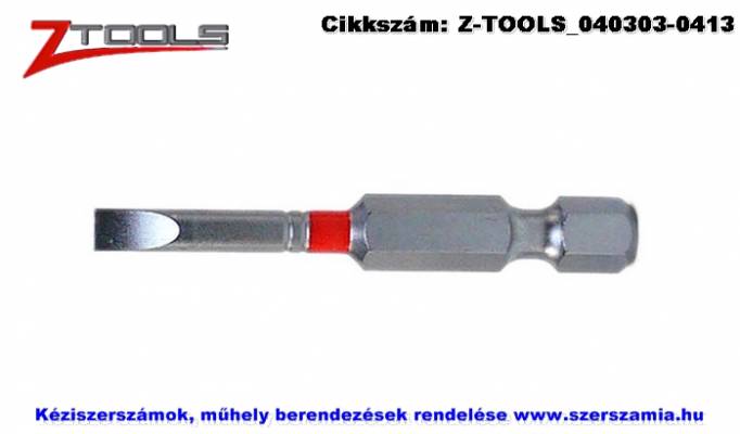 ZO-TOOLS 1/4 col lapos bit hegy S2 SL4x0,8x50