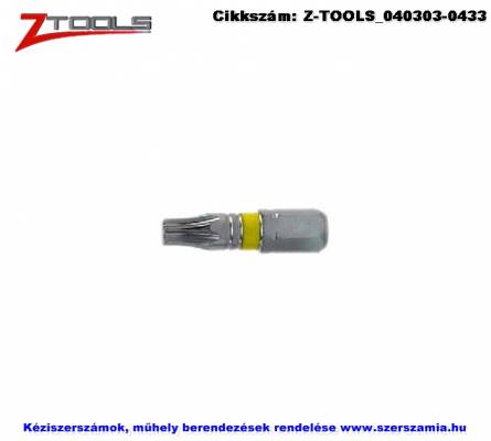 ZO-TOOLS 1/4 col TORX bit hegy S2 T10x25, 10db/csomag