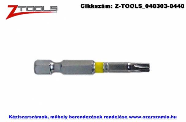 ZO-TOOLS 1/4 col TORX bit hegy S2 T10x50, 5db/csomag