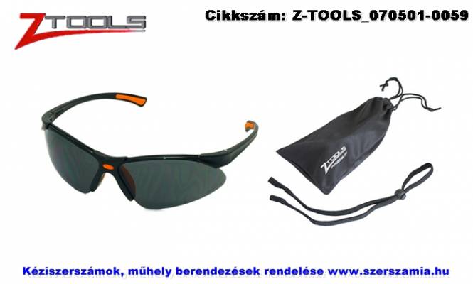 ZO-TOOLS védőszemüveg 3 részes füstszínű UV400 ZTP7599F