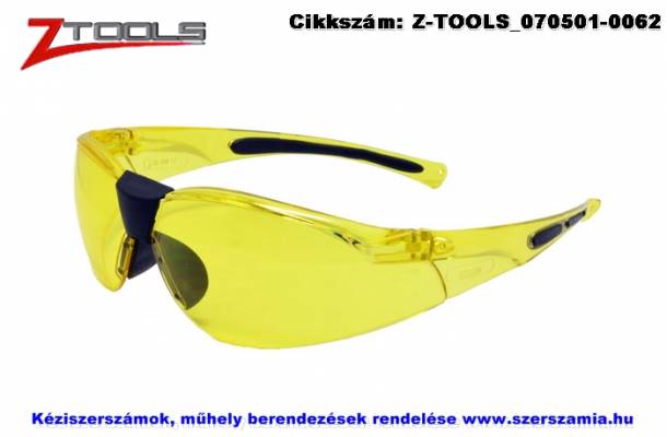 ZO-TOOLS védőszemüveg sárga ZTE5623S, 10db/csomag