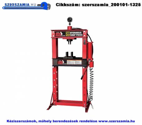 Hidro-pneumatikus állványos műhelyprés 30t