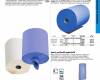 2 rétegű kék papír törlőkendő tekercs 23,0cm x 350,0m SFR350-2B 2tek./csomag