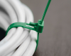 Kábel kötegelő újrahasználható, zöld, 4,8 x 300mm 100db/csomag