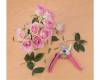 Metszőolló, virágokhoz, max.:15 mm átvágás, hossz.:17 cm, mellévágó, rózsaszín, Extol Lady
