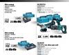 MAKITA 18V LXT Li-Ion készlet DDF456ZJ plusz DGA504ZJ plusz DHR241ZJ plusz 3x5,0Ah