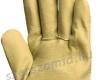 Műbőr kesztyű, sárga Nitril/csíkos vászon kézhát, méret: 10, 12pár / csomag