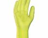 Vágásbiztos, sárga HDPE MIIZU védőkesztyű PU borítással, méret: 10 , 1 pár