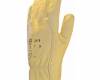 Bőrkesztyű, sárga színmarha tenyér/kézhát,olaj-víztaszító, méret: 10, 1 pár