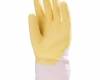 Mártott sárga Latex kesztyű, csúszásbiztos, erős, szellőző kézhát, méret: 10, 12pár / csomag