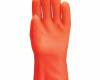 Mártott téli Fluo narancs PVC kesztyű, bolyhos belső, méret: 9,5, 1 pár