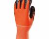 Szerelőkesztyű, Fluo narancs Nylon, fekete Latex tenyér, méret: 6, KIFUTÓ termék, Helyettesítő: 1LACO 10pár / csomag