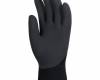 Szerelőkesztyű, téli, fekete HP Latex tenyér, 3/4 hát, méret: 9, 1 pár