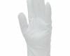 Bőrkesztyű, szürke színsertés/fehér vászon kézhát, méret: 10, KIFUTÓ termék 12pár / csomag