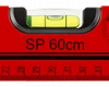 Alu-vízmérték SM SP 100 piros szín, ablakos SOLA