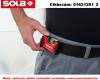 Kompakt vízmérték GO magnetic CLIP mágneses, övcsattal, SOLA