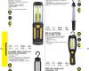 Újratölthető munkalámpa, 5 W COB + 1 LED 160 lm