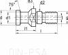 Behúzógomba DIN 698 72 DN50-CH-PSA