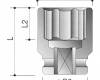 Erősített, hosszú dugókulcs 13/16col 95,0mm CRB SAE, USA Federal Standard GGG-W-660A